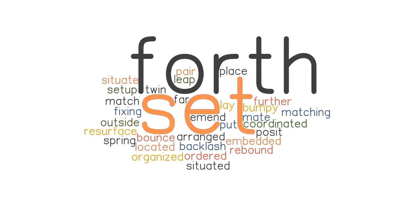 SET FORTH Synonyms And Related Words What Is Another Word For SET 