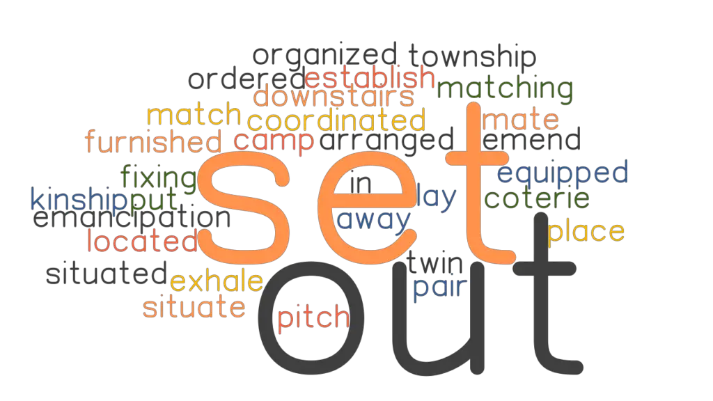 SET OUT Synonyms And Related Words What Is Another Word For SET OUT 