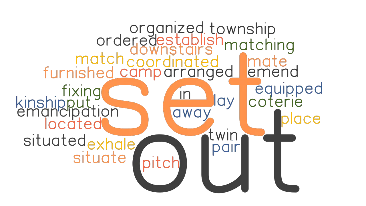 Set Out Synonyms And Related Words What Is Another Word For Set Out Grammartop Com