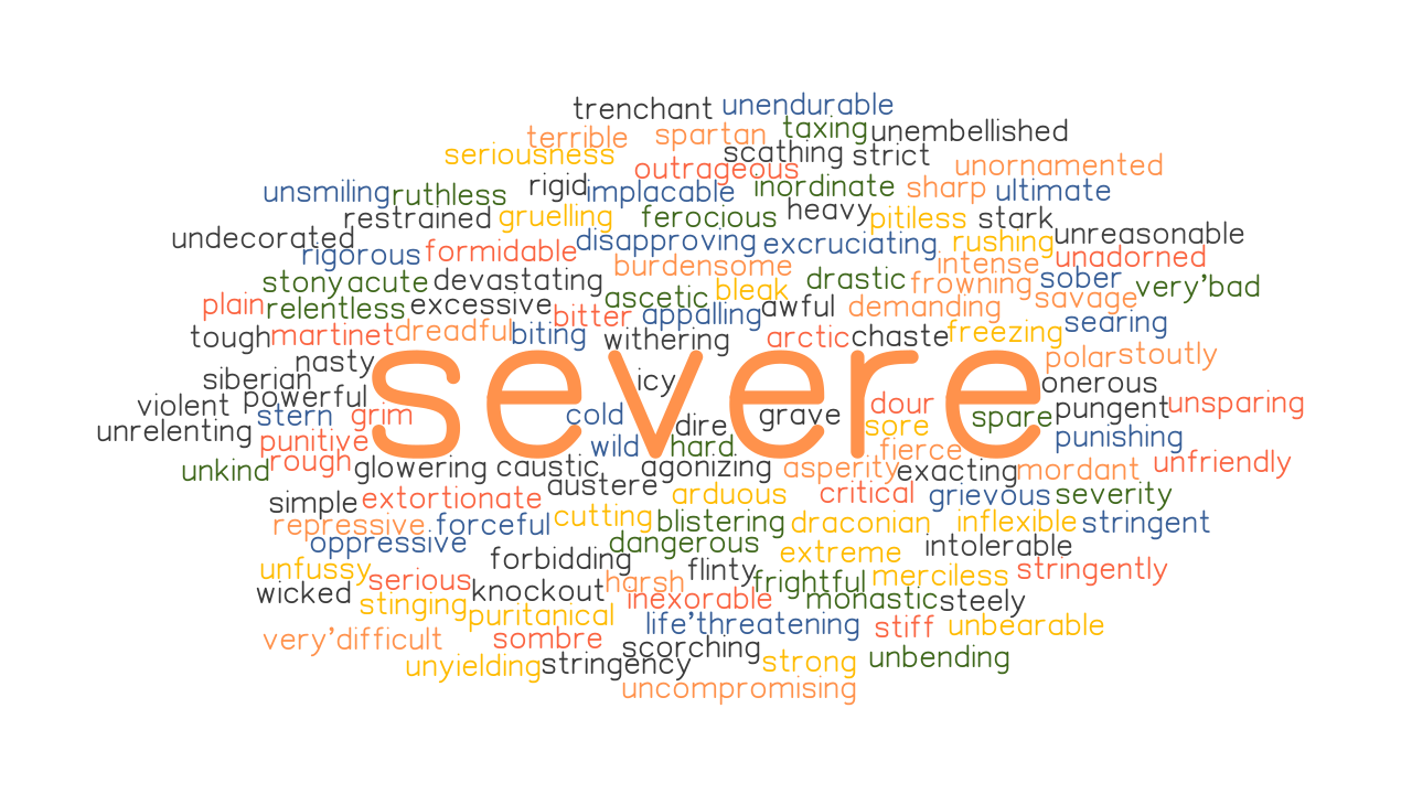 SEVERE Synonyms And Related Words What Is Another Word For SEVERE 