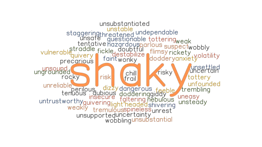 SHAKY Synonyms And Related Words What Is Another Word For SHAKY 