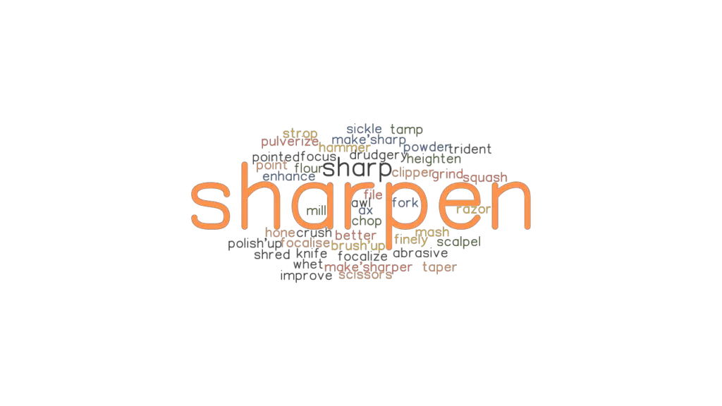 SHARPEN Synonyms And Related Words What Is Another Word For SHARPEN 