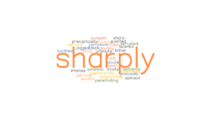 SHARPLY: Synonyms and Related Words. What is Another Word for SHARPLY ...