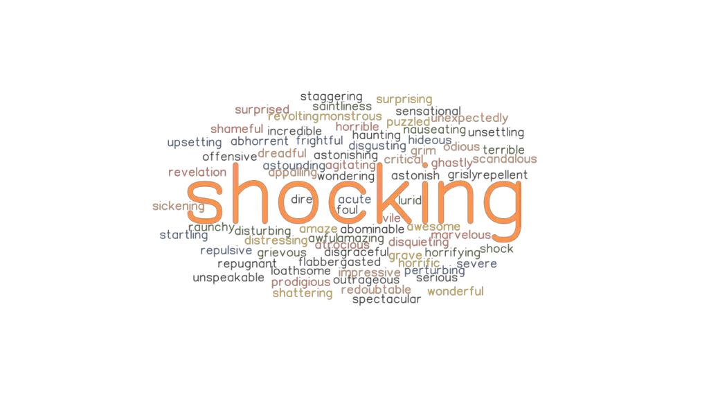 SHOCKING Synonyms And Related Words What Is Another Word For SHOCKING 