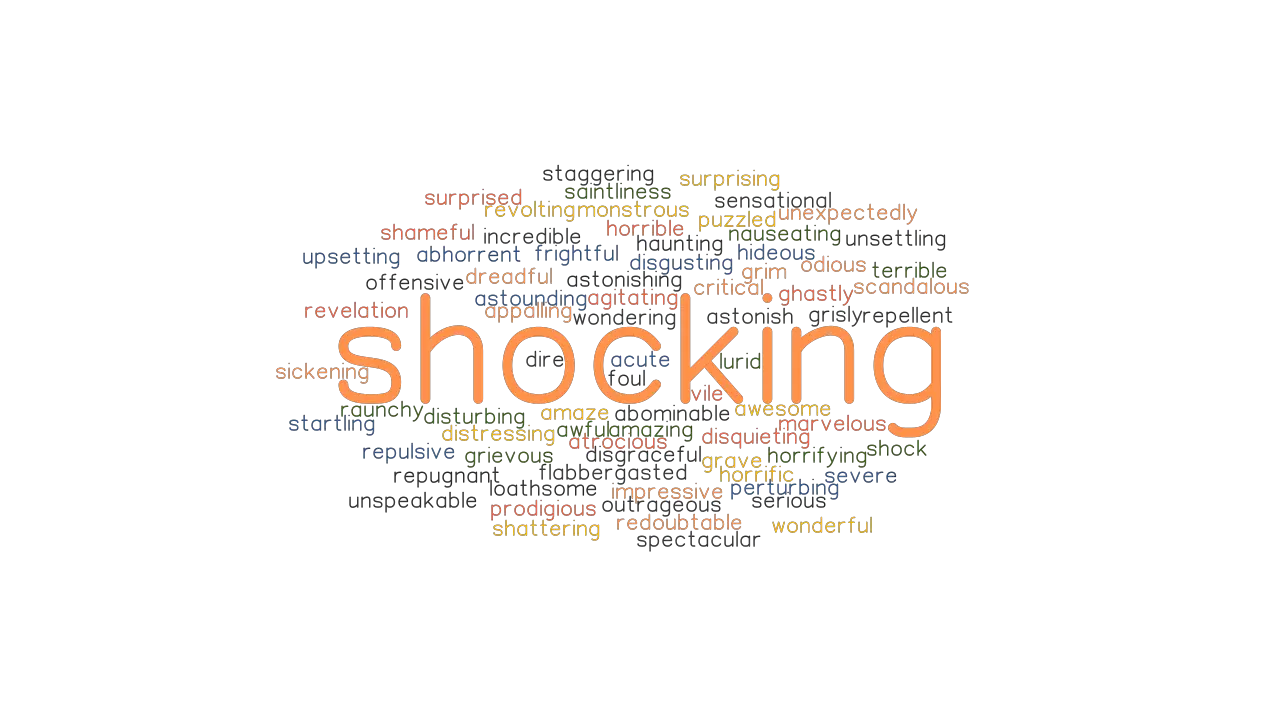 SHOCKING Synonyms And Related Words What Is Another Word For SHOCKING 