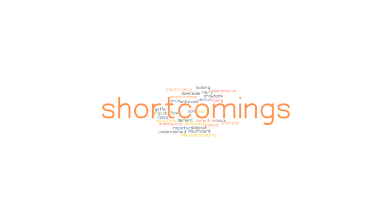 SHORTCOMINGS Synonyms And Related Words What Is Another Word For 