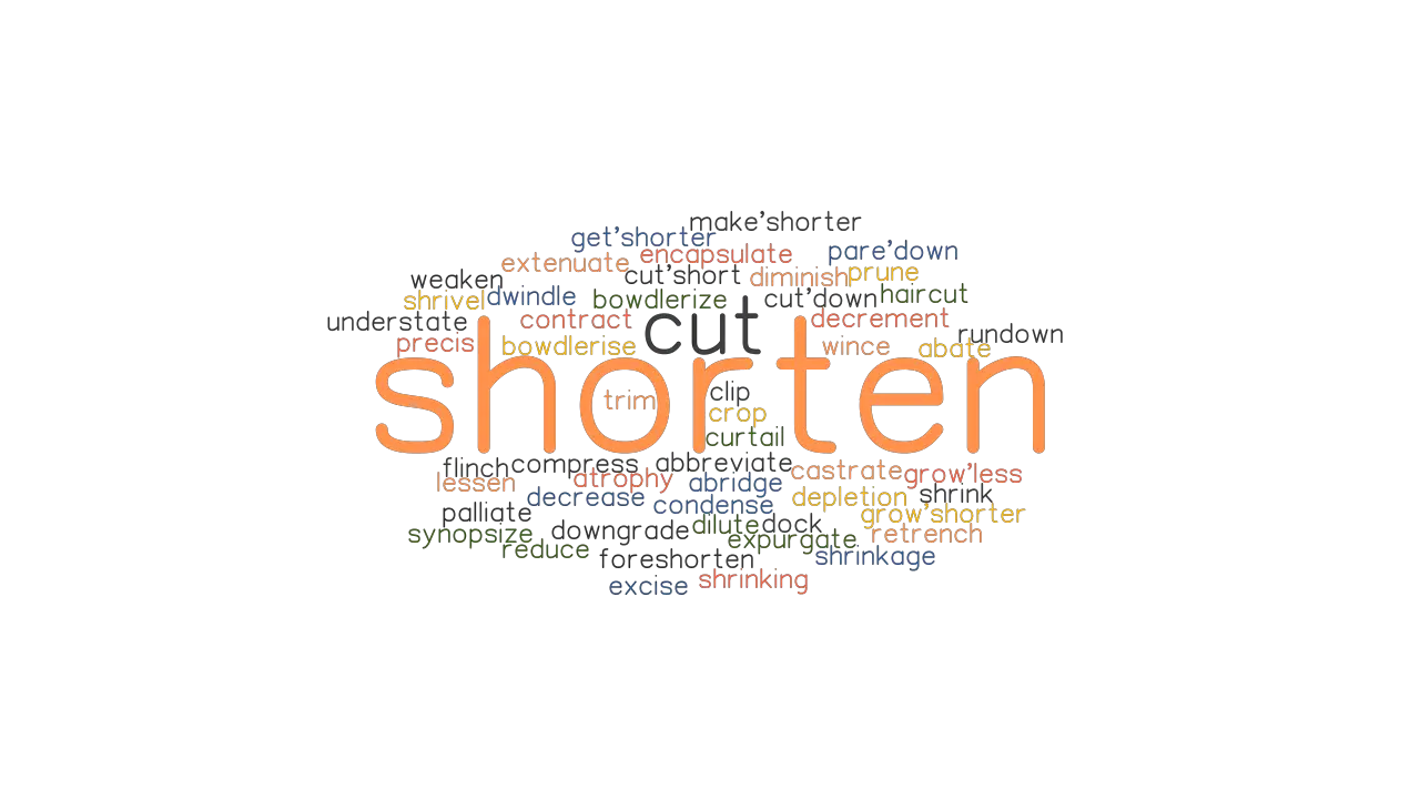 SHORTEN Synonyms And Related Words What Is Another Word For SHORTEN 