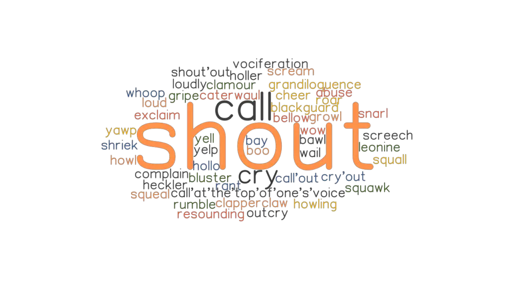 SHOUT Synonyms And Related Words What Is Another Word For SHOUT 