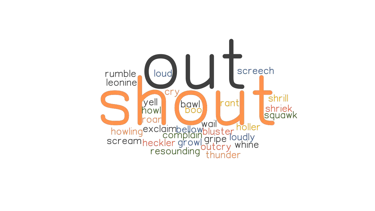 SHOUT OUT Synonyms And Related Words What Is Another Word For SHOUT 