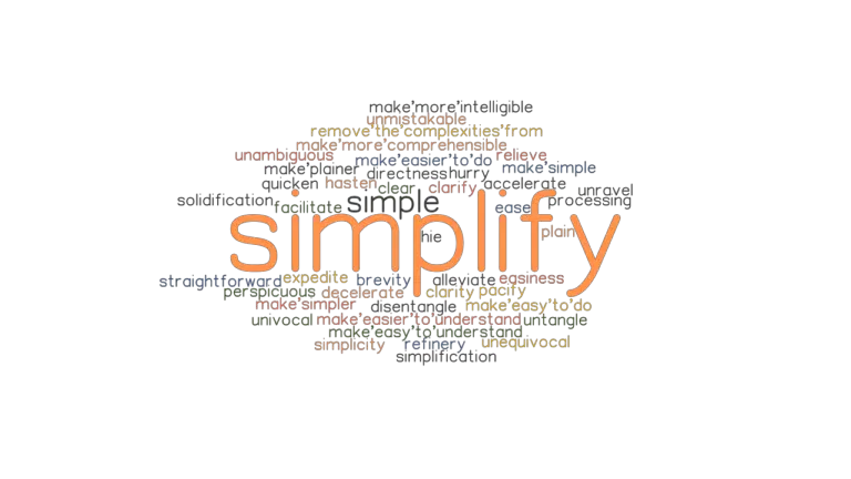 Another Word For Simplify