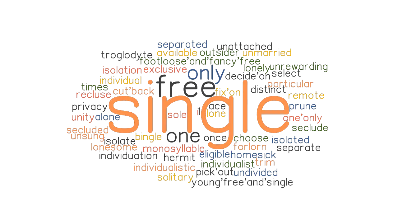 SINGLE Synonyms And Related Words What Is Another Word For SINGLE 