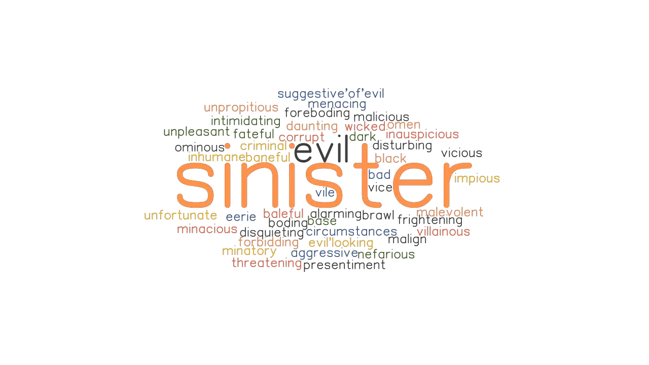 SINISTER Synonyms And Related Words What Is Another Word For SINISTER 