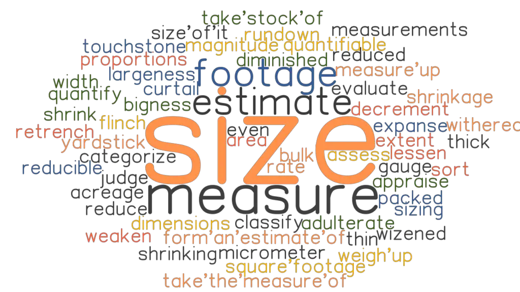 SIZE Synonyms And Related Words What Is Another Word For SIZE 