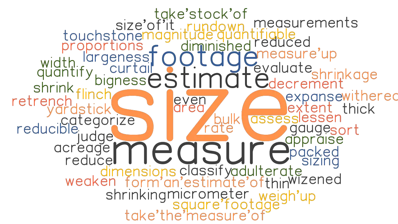 SIZE Synonyms And Related Words What Is Another Word For SIZE 