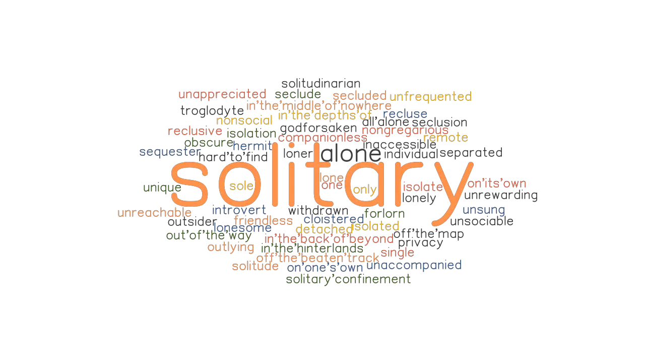 SOLITARY Synonyms And Related Words What Is Another Word For SOLITARY 