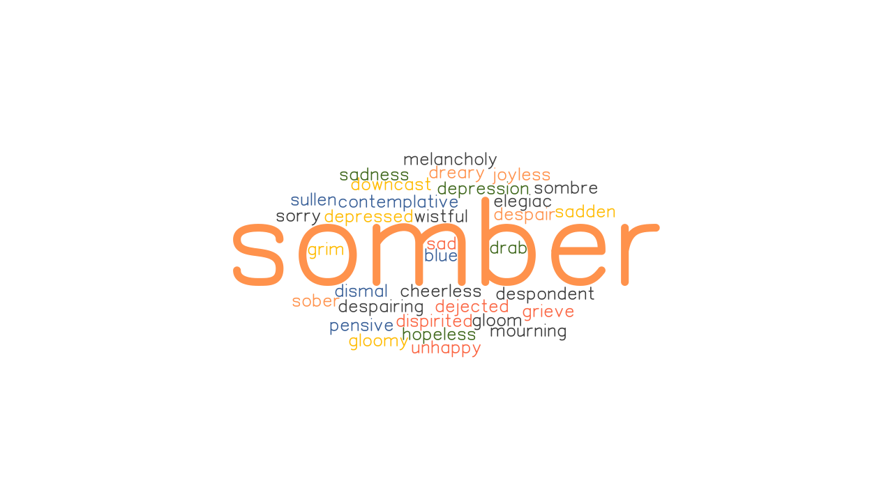 SOMBER Synonyms And Related Words What Is Another Word For SOMBER 