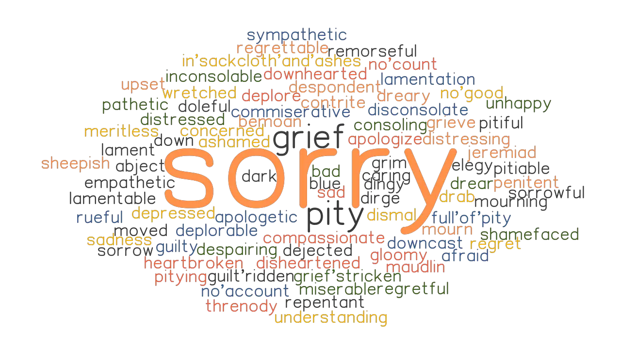 SORRY Synonyms And Related Words What Is Another Word For SORRY 