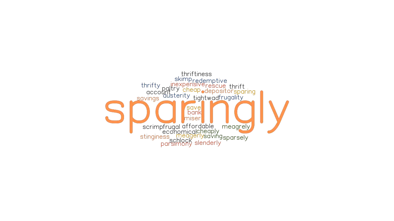 SPARINGLY Synonyms And Related Words What Is Another Word For 