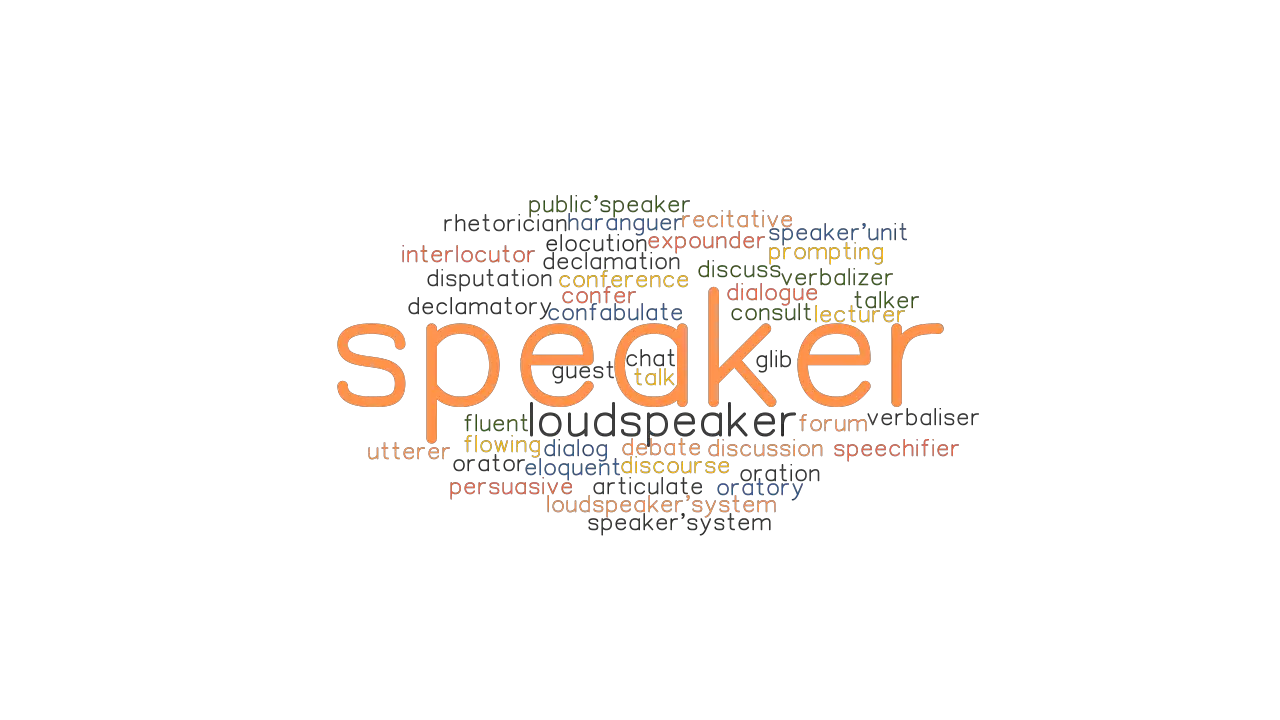 SPEAKER Synonyms And Related Words What Is Another Word For SPEAKER 