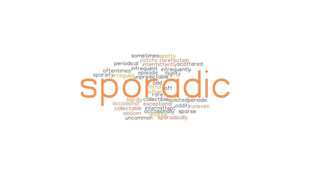 another word for sporadic