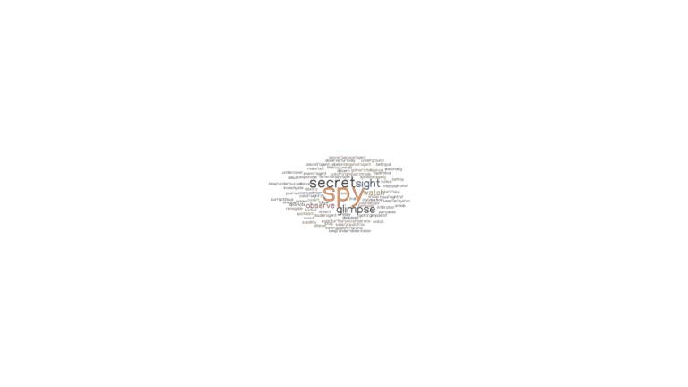 SPY: Synonyms and Related Words. What is Another Word for SPY