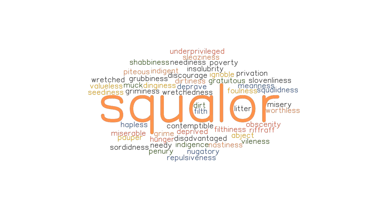meaning of squalor in english