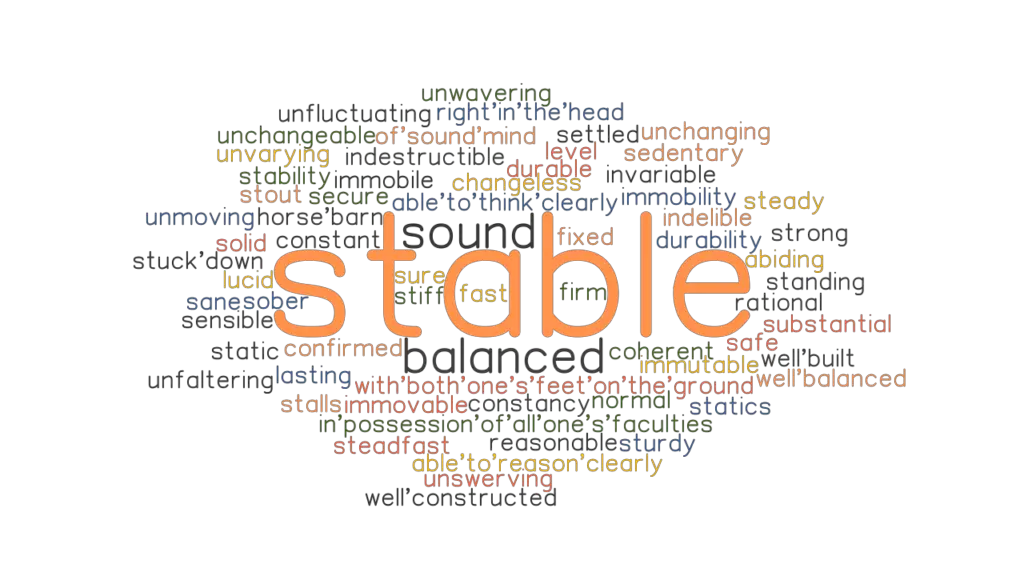 STABLE Synonyms And Related Words What Is Another Word For STABLE GrammarTOP