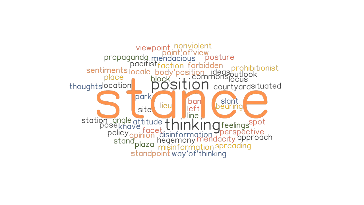 STANCE Synonyms And Related Words What Is Another Word For STANCE 