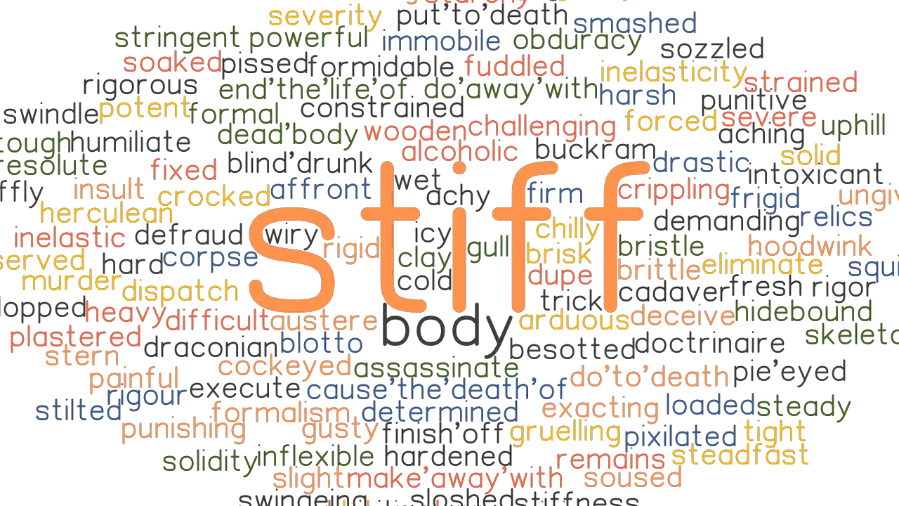 STIFF Synonyms And Related Words What Is Another Word For STIFF 