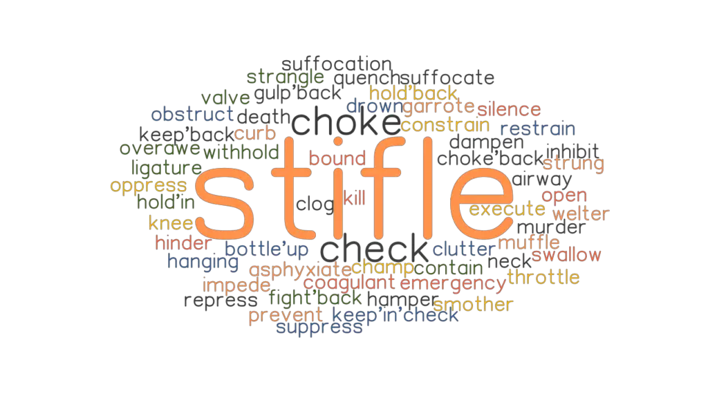 STIFLE: Synonyms and Related Words. What is Another Word for STIFLE ...
