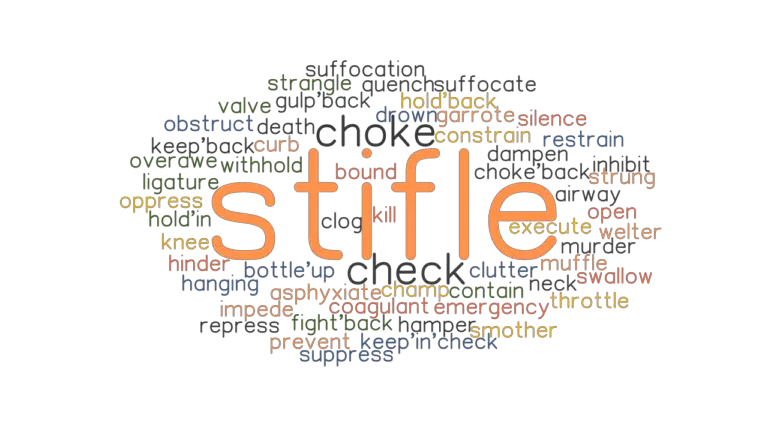 STIFLE Synonyms And Related Words What Is Another Word For STIFLE 