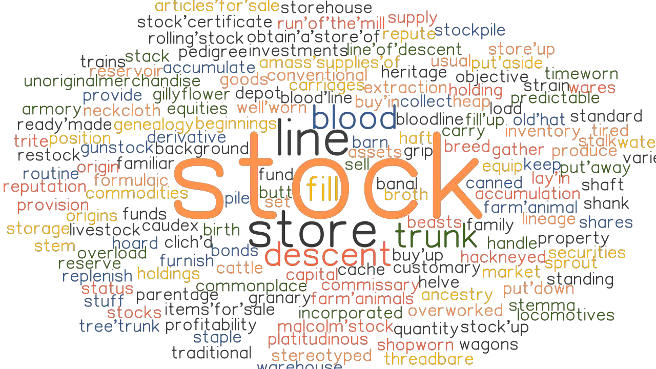 STOCK Synonyms And Related Words What Is Another Word For STOCK 