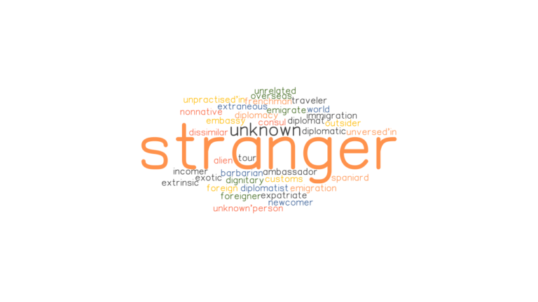 STRANGER Synonyms And Related Words What Is Another Word For STRANGER 