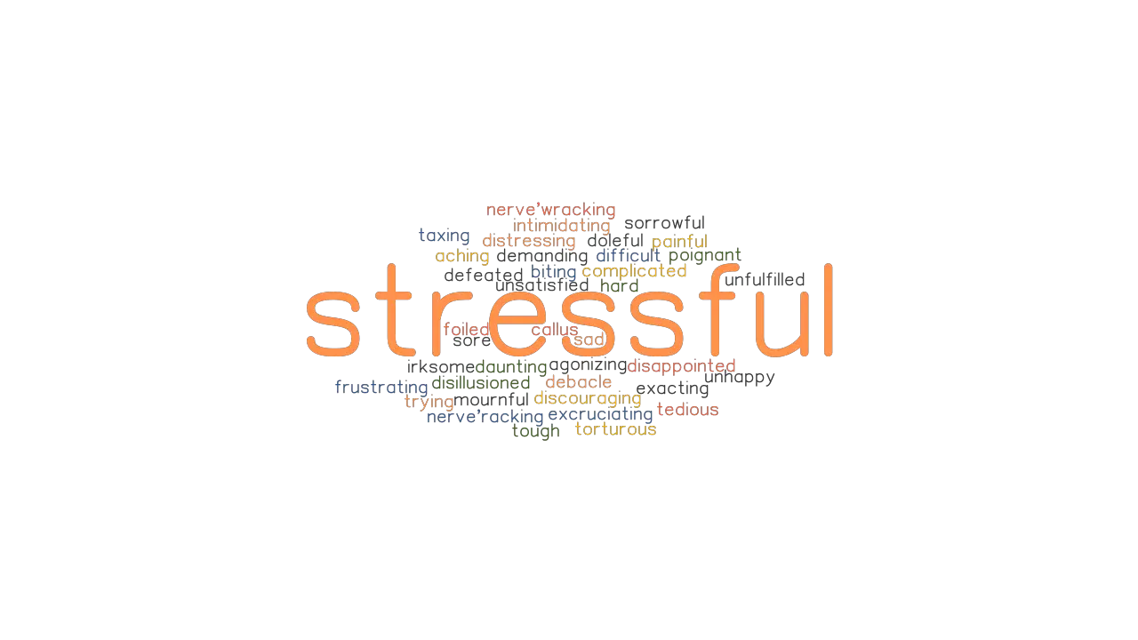 STRESSFUL Synonyms And Related Words What Is Another Word For 