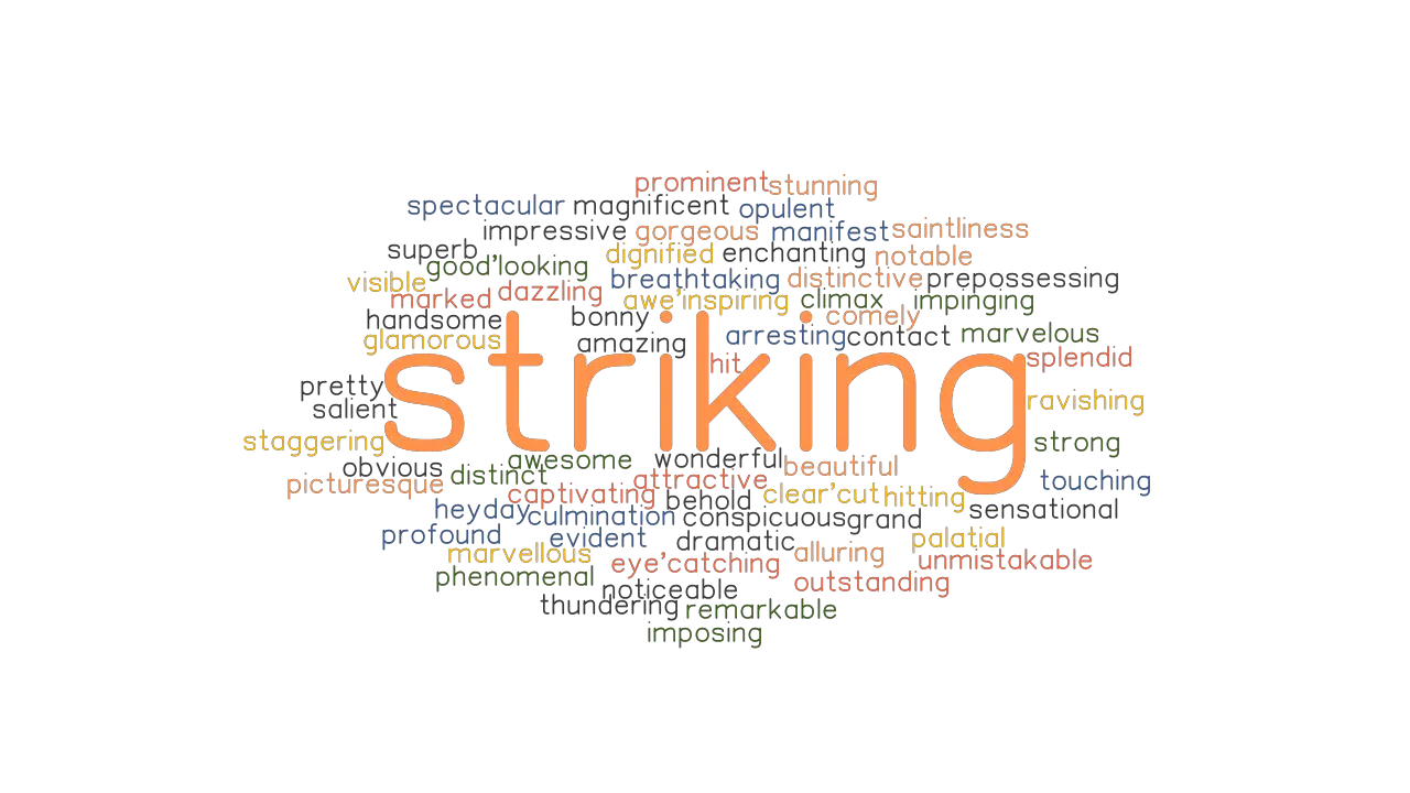 STRIKING Synonyms And Related Words What Is Another Word For STRIKING 