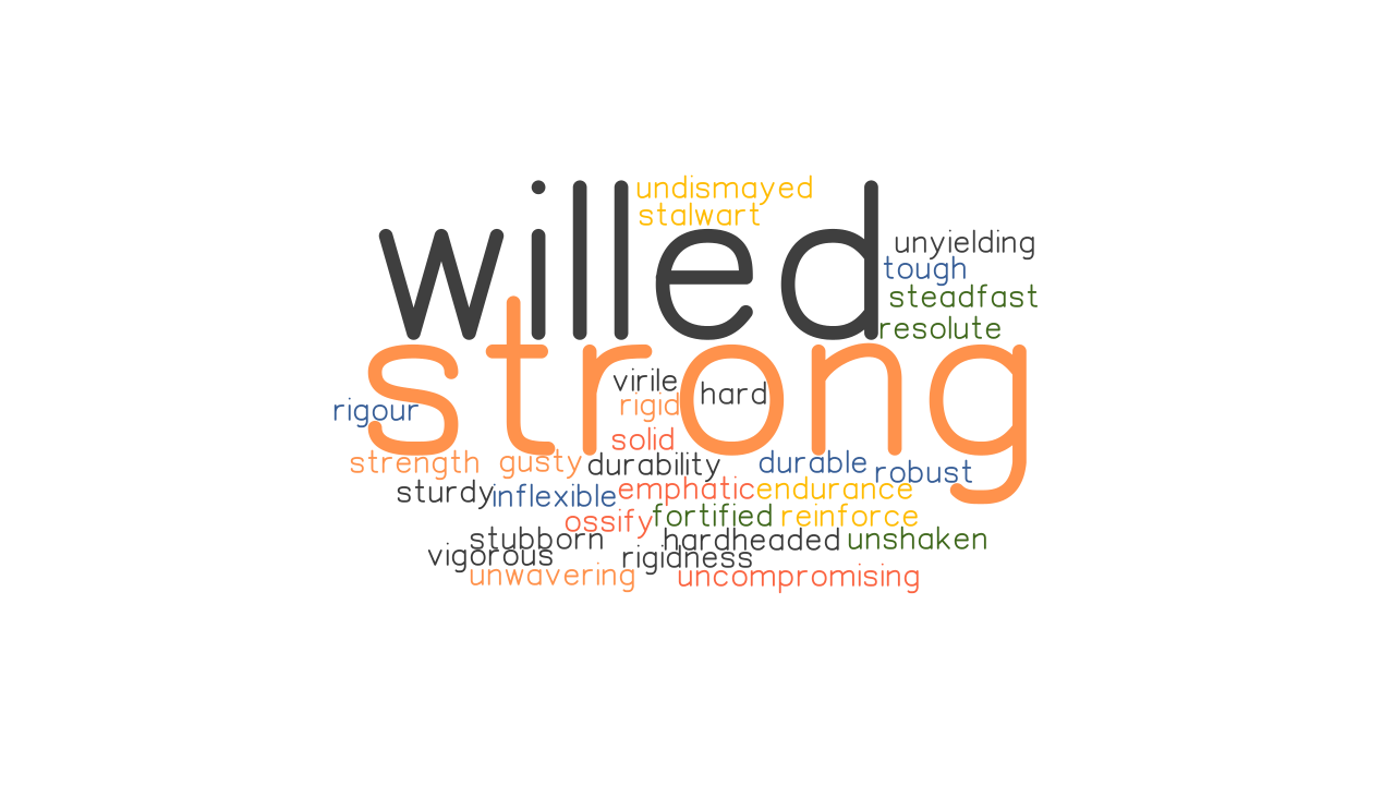 STRONG WILLED Synonyms And Related Words What Is Another Word For 