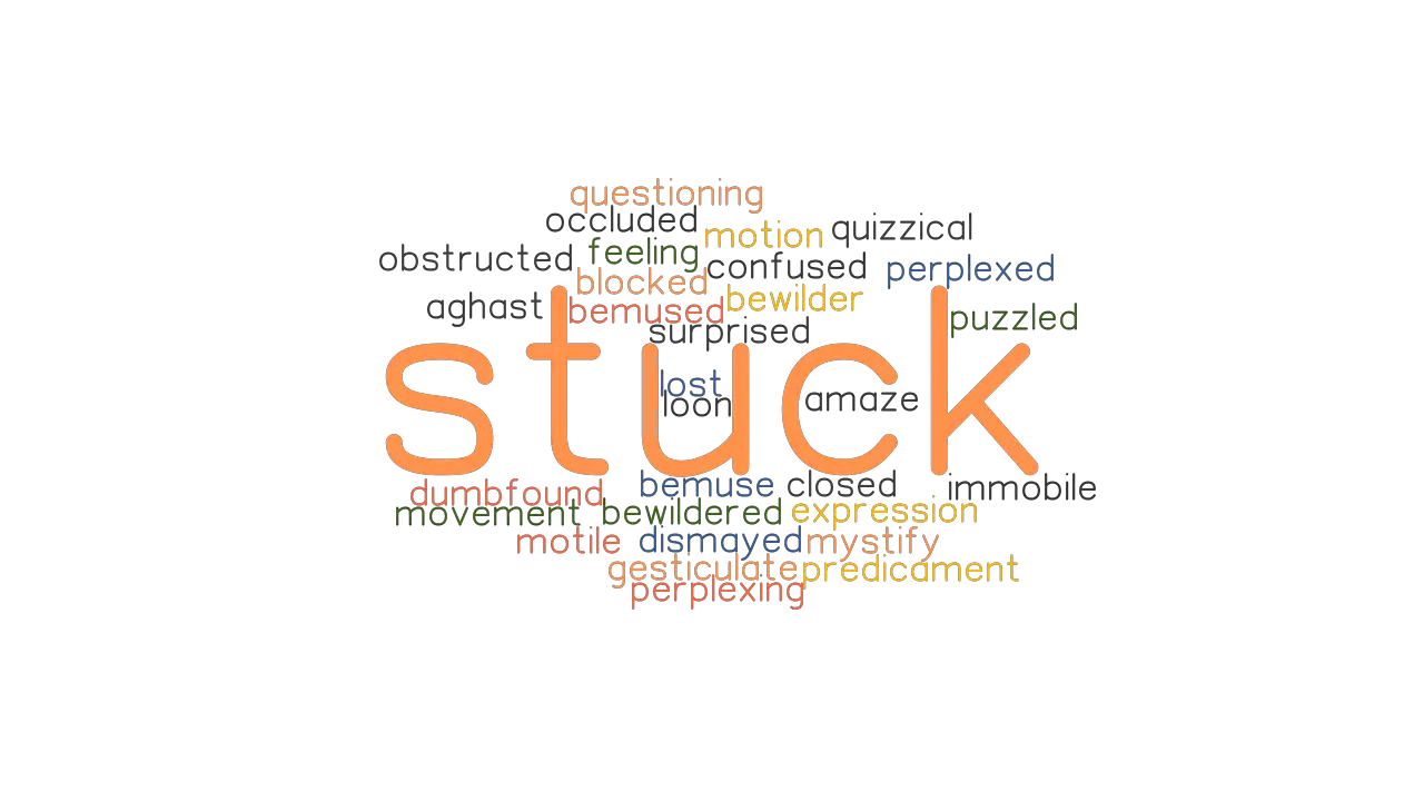 STUCK Synonyms And Related Words What Is Another Word For STUCK 