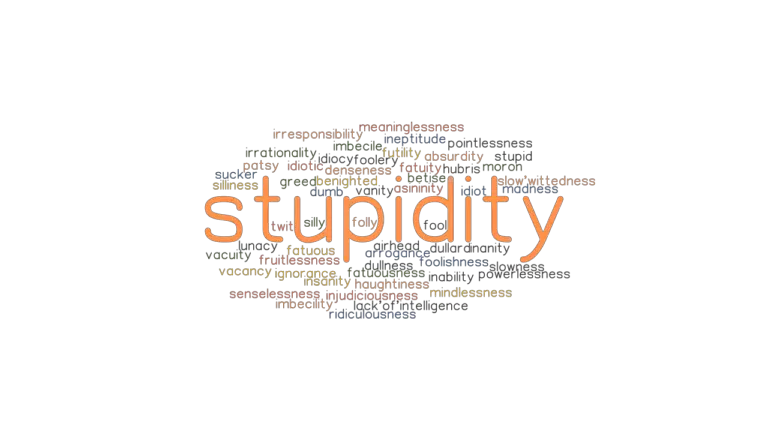 STUPIDITY Synonyms And Related Words What Is Another Word For 