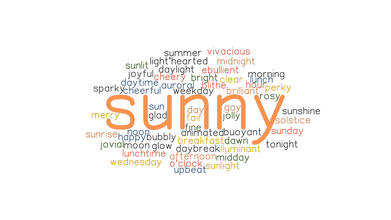 SUNNY Synonyms And Related Words What Is Another Word For SUNNY 