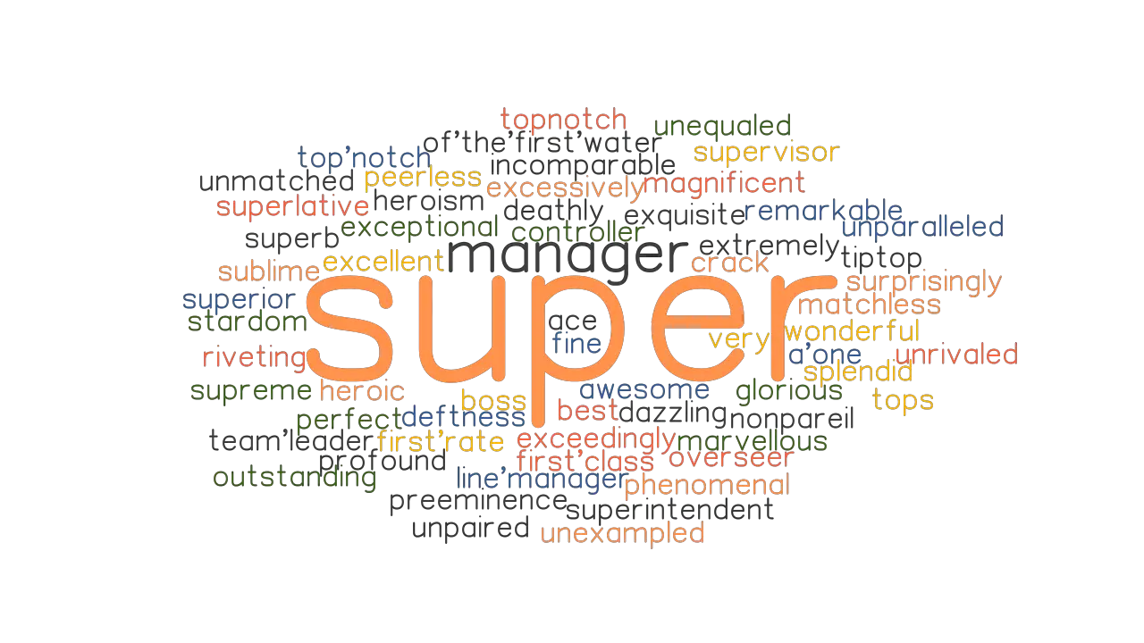 SUPER Synonyms And Related Words What Is Another Word For SUPER 