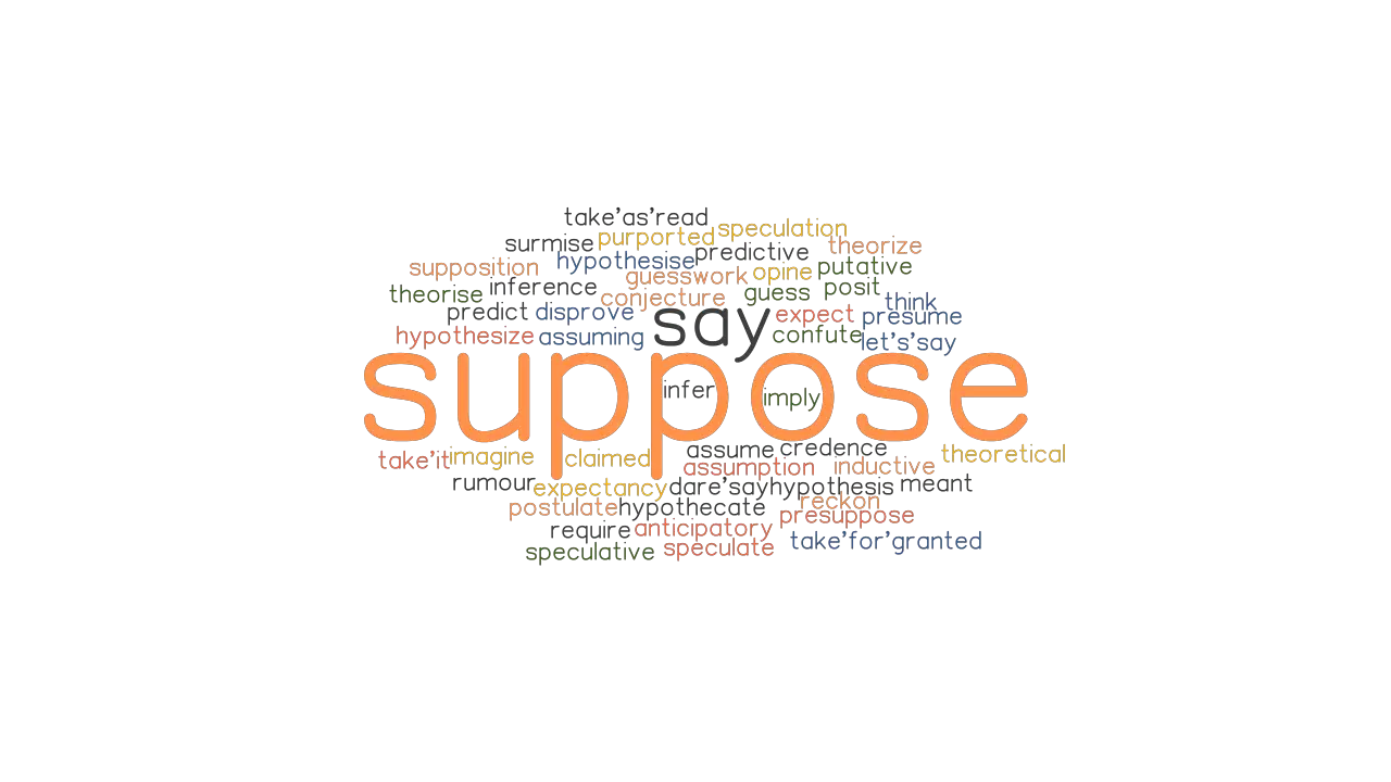 SUPPOSE Synonyms And Related Words What Is Another Word For SUPPOSE 