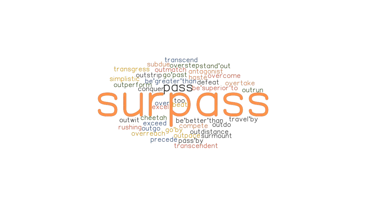 SURPASS Synonyms And Related Words What Is Another Word For SURPASS 