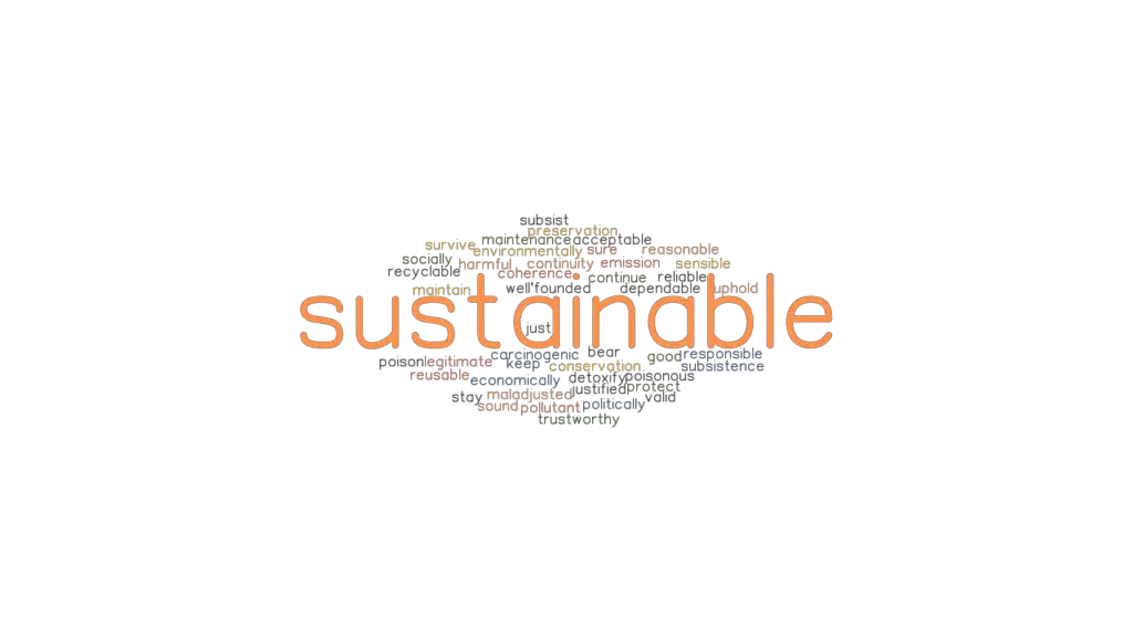 SUSTAINABLE Synonyms And Related Words What Is Another Word For 