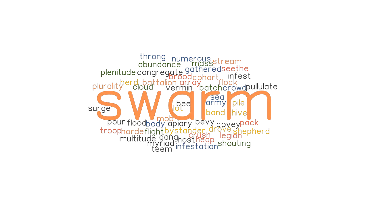 SWARM Synonyms And Related Words What Is Another Word For SWARM 