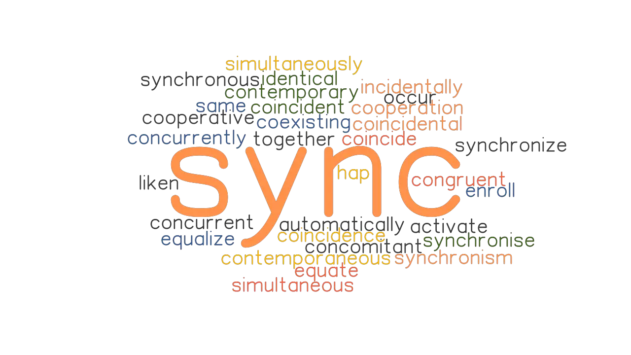 SYNC Synonyms And Related Words What Is Another Word For SYNC 