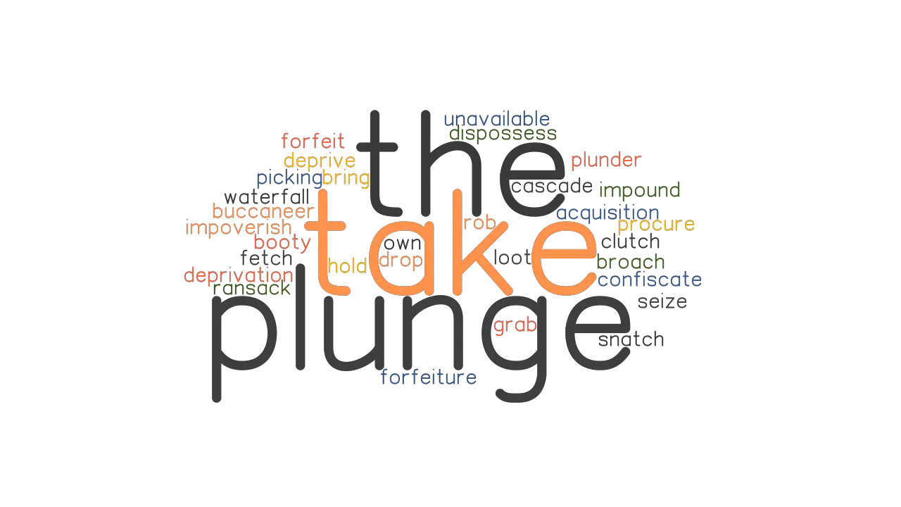 TAKE THE PLUNGE Synonyms and Related Words. What is Another Word for