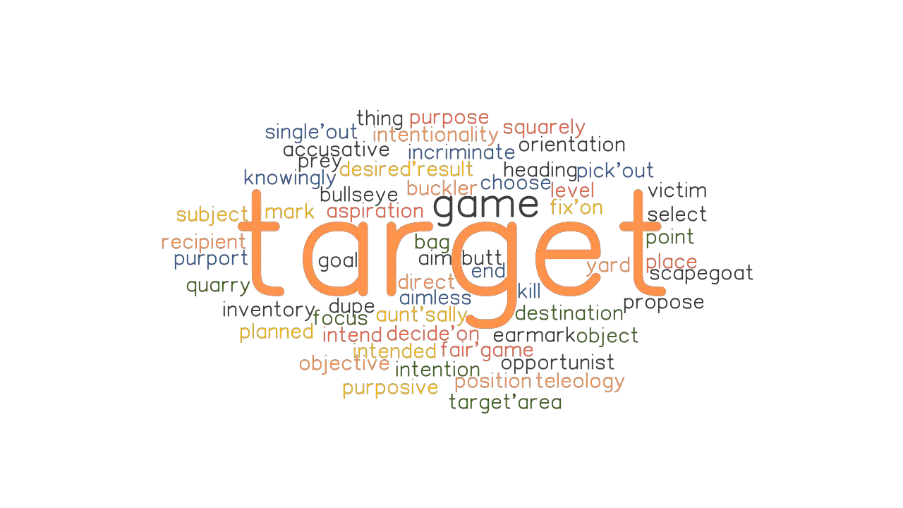  TARGET Synonyms And Related Words What Is Another Word For TARGET 