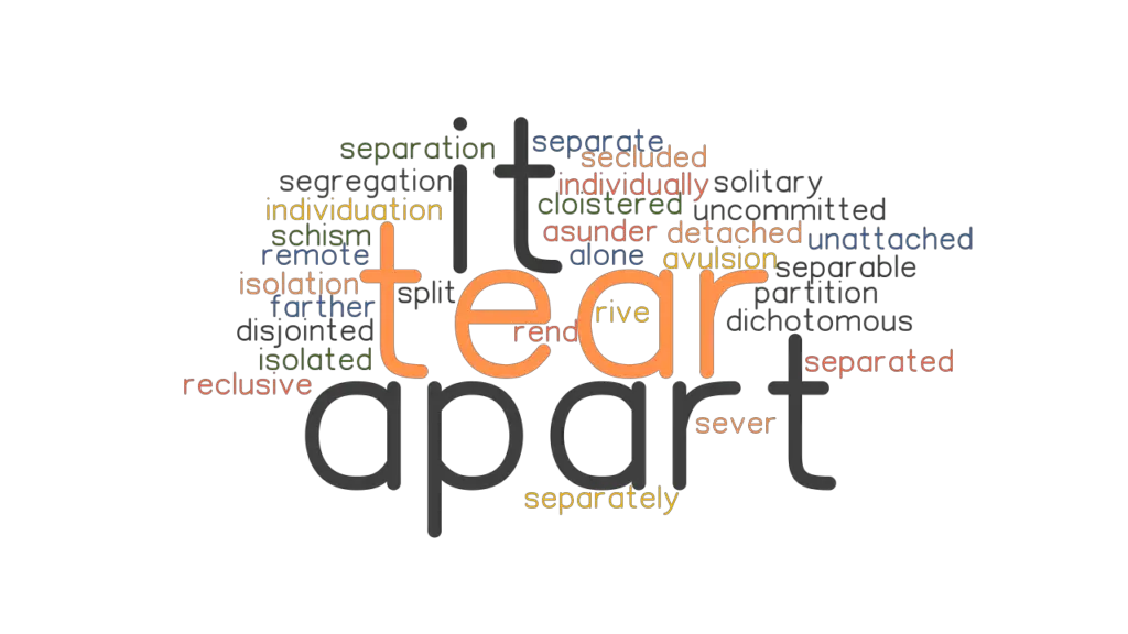 TEAR IT APART Synonyms And Related Words What Is Another Word For 