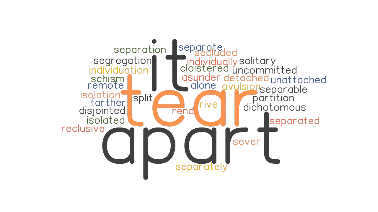 TEAR IT APART Synonyms And Related Words What Is Another Word For 