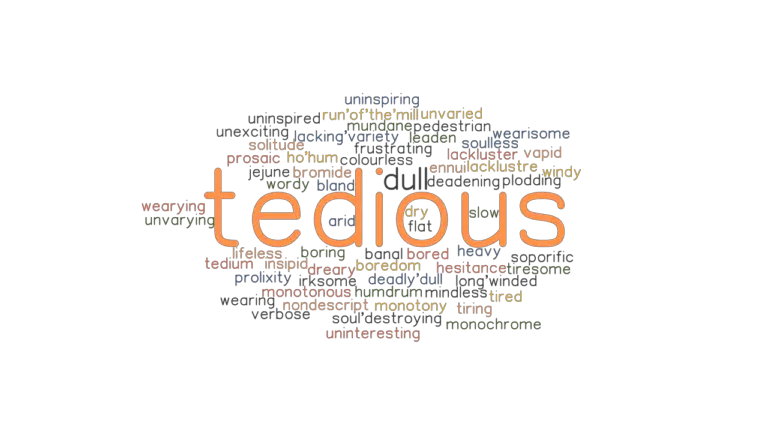 TEDIOUS Synonyms And Related Words What Is Another Word For TEDIOUS 